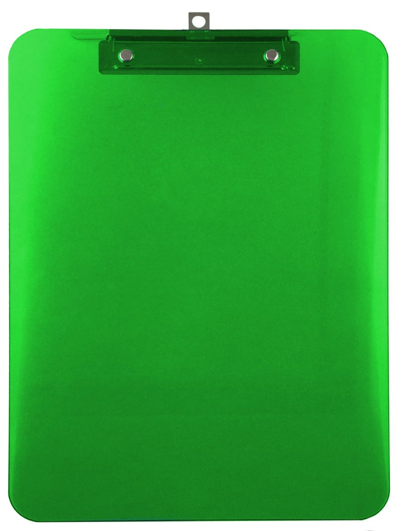 Trade Quest Plastic Clipboard Transparent Color Letter Size Low Profile Clip (Pack of 6) (Assorted) - Image 3